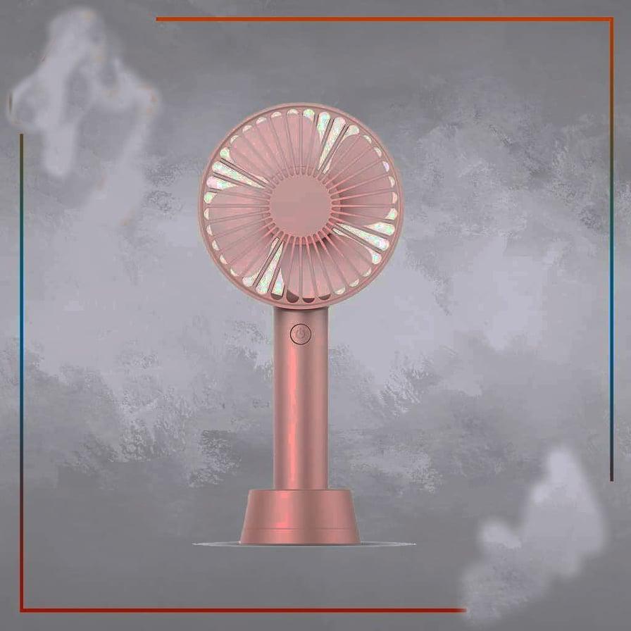 Mini Rechargeable Stand Fan (9" by 4")