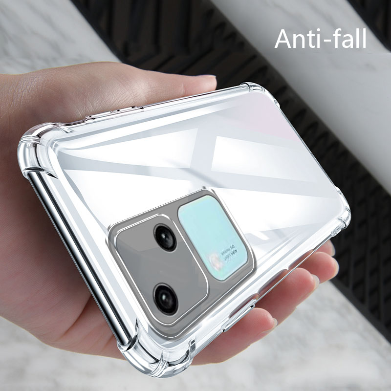 Sroof Casing For VIVO V30 Couple Shockproof phone case Four Corner Anti Fall Skin Friendly Shell Soft Phone Back Cover