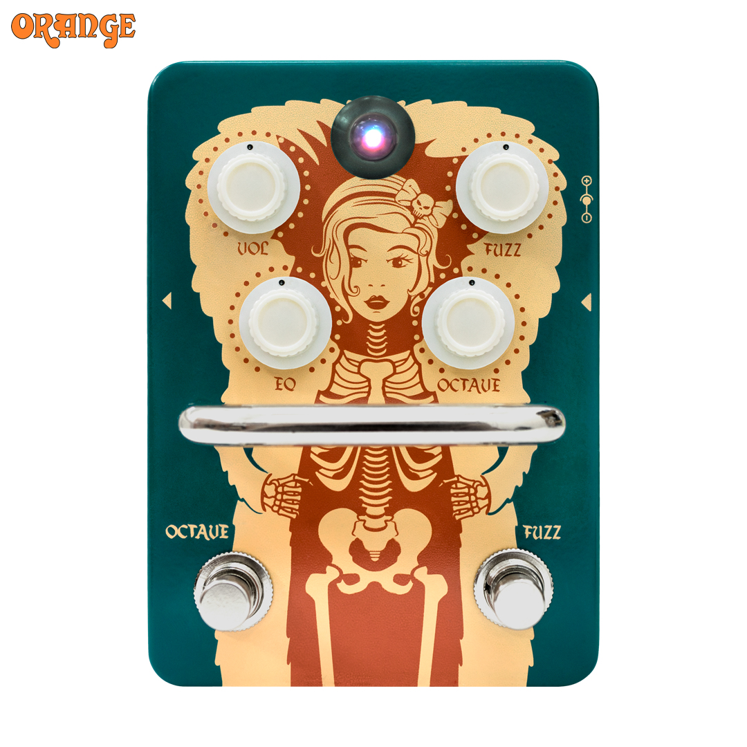 Orange Fur Coat Octave Fuzz Guitar Pedal