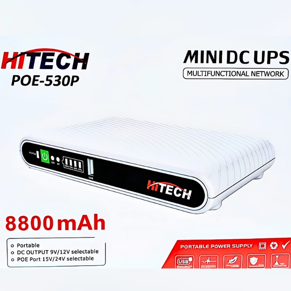 Router Backup Upto 8 Hours Mini Portable Modem Router UPS Poe DC Wifi Backup - 8800MAH