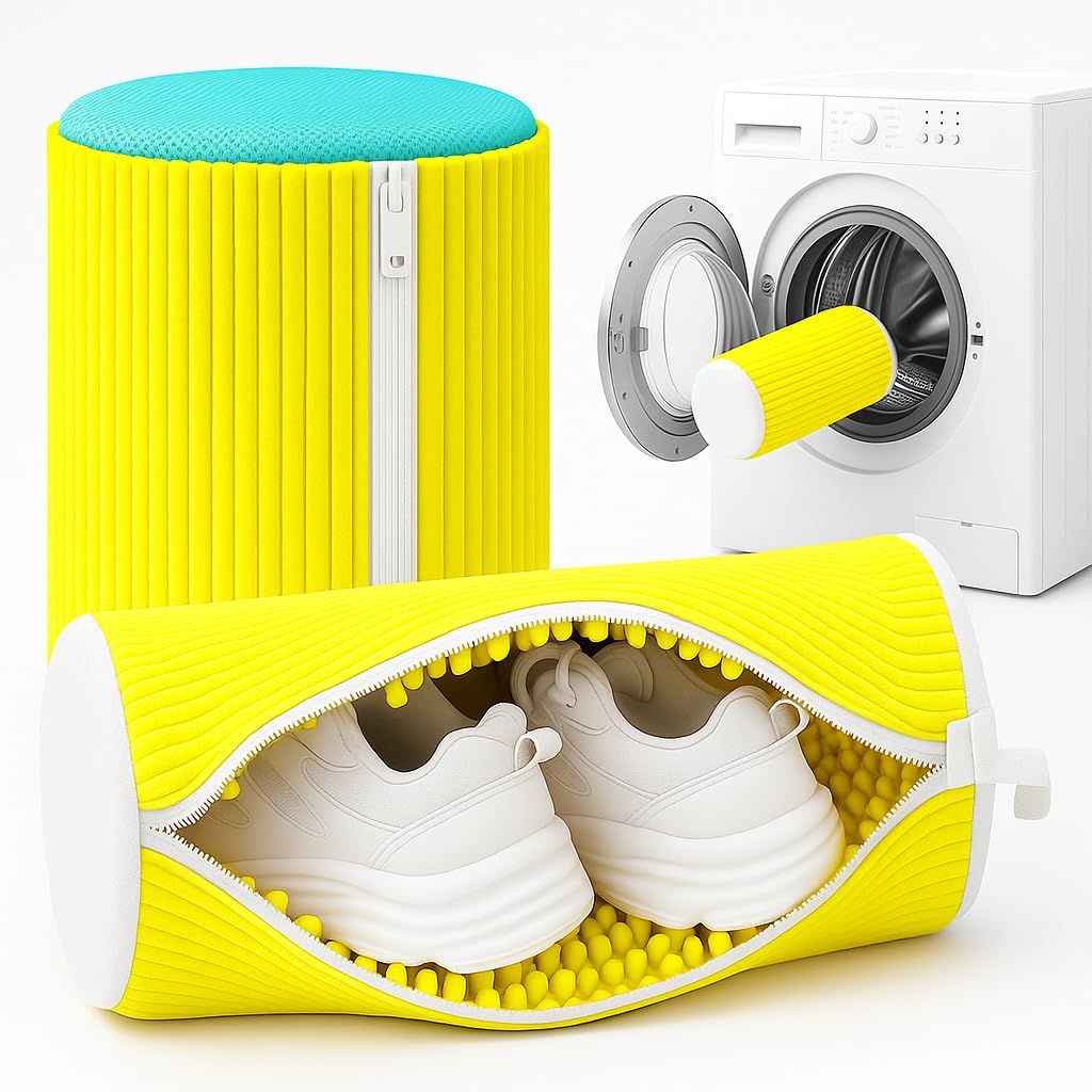 Reusable Shoe Washing Machine Bag For All Type Shoes Fluffy Fiber With Side Zip