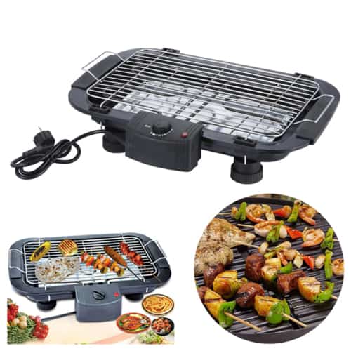 Electric_BBQ_Grill 2000W, Barbecue Machine, Nonstick U-shaped Heating Tube, Smokeless, Portable