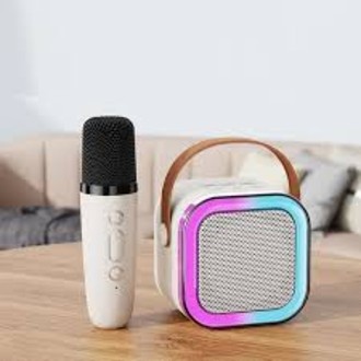 K12 Bluetooth Audio Karaoke Microphone - Small Home KTV Wireless Speaker | Portable Singing Mic for Kids & Adults