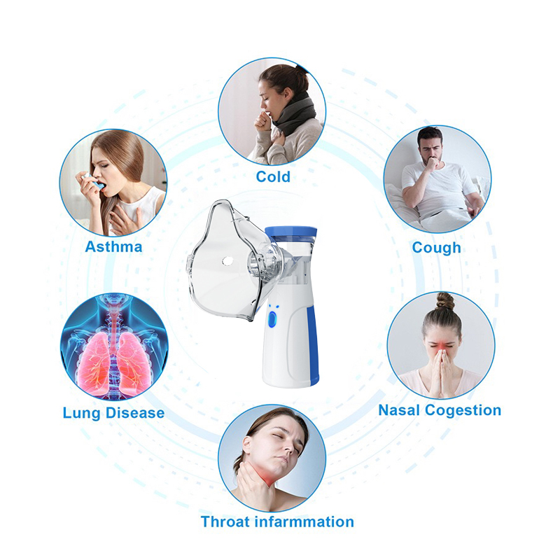 Bargain price 1Pcs Portable Ultrasound Nebulizer Medical Silent Atomizer Nebuliser Inhalator Nebulizator Inhaler Humidificador Nebulizador Mac