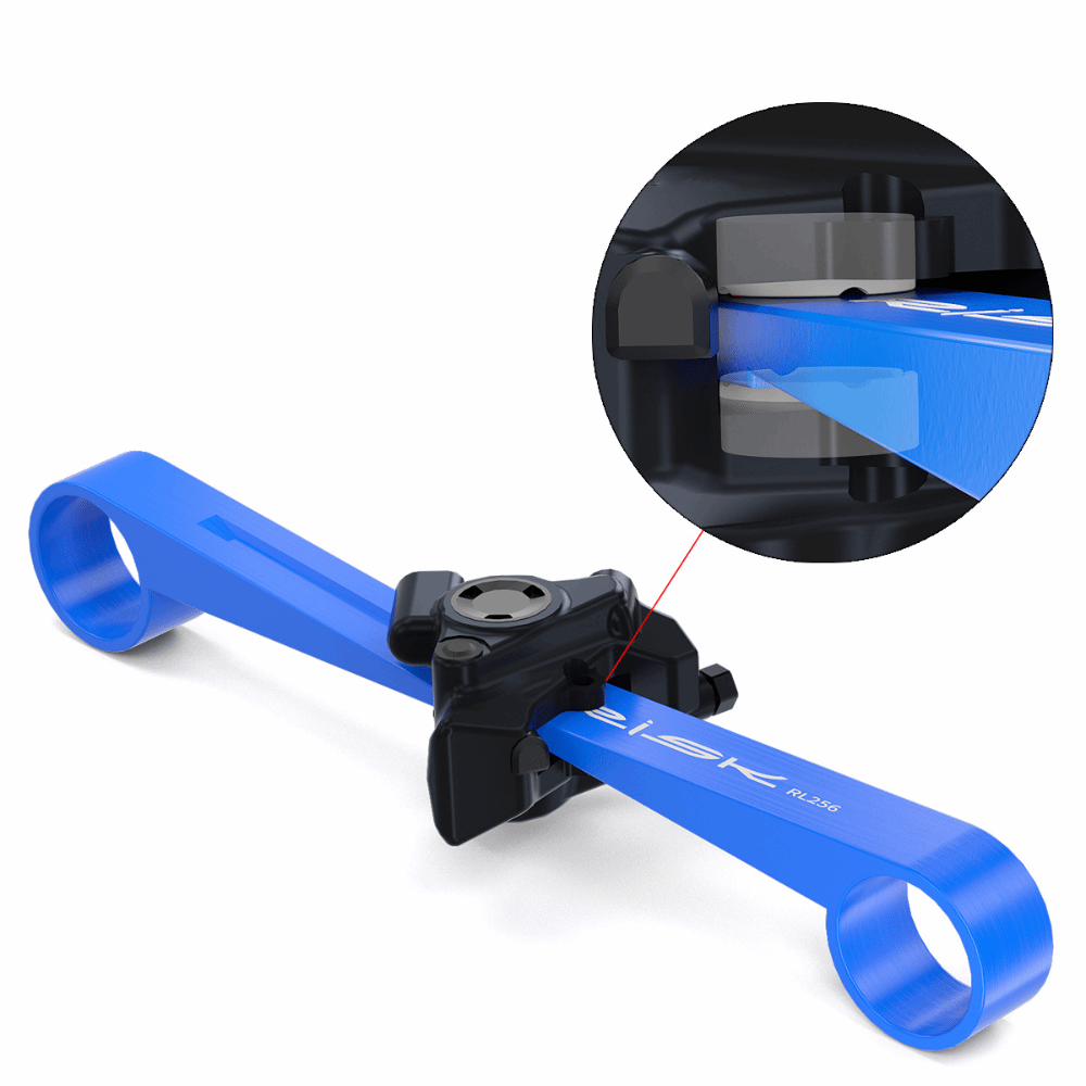 Durable Blue Bike Disc Brake Pad Spreader Easy To Use Plastic Hydraulic Brake Caliper Tool Ergonomic Disc Brake Pad Tool for Shimano Bicycle Workshop Use