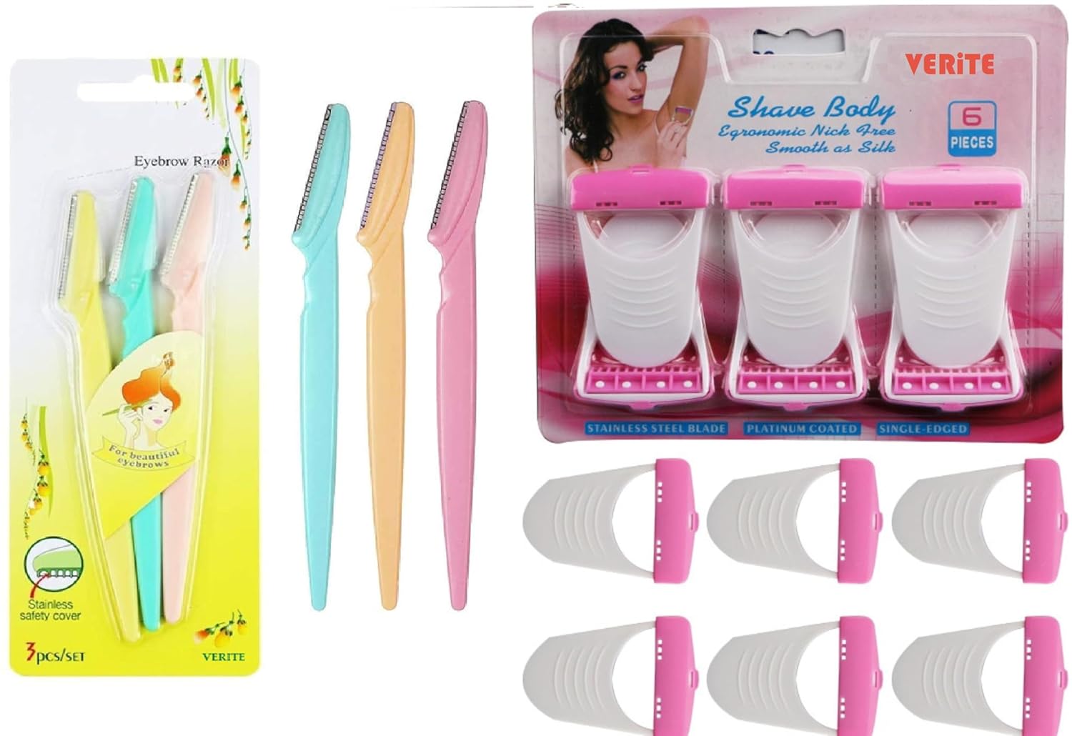 9 PC Combo Facial And Body Razor ( 6 PC MAX RAZOR + 3 TINKLE RAZOR )