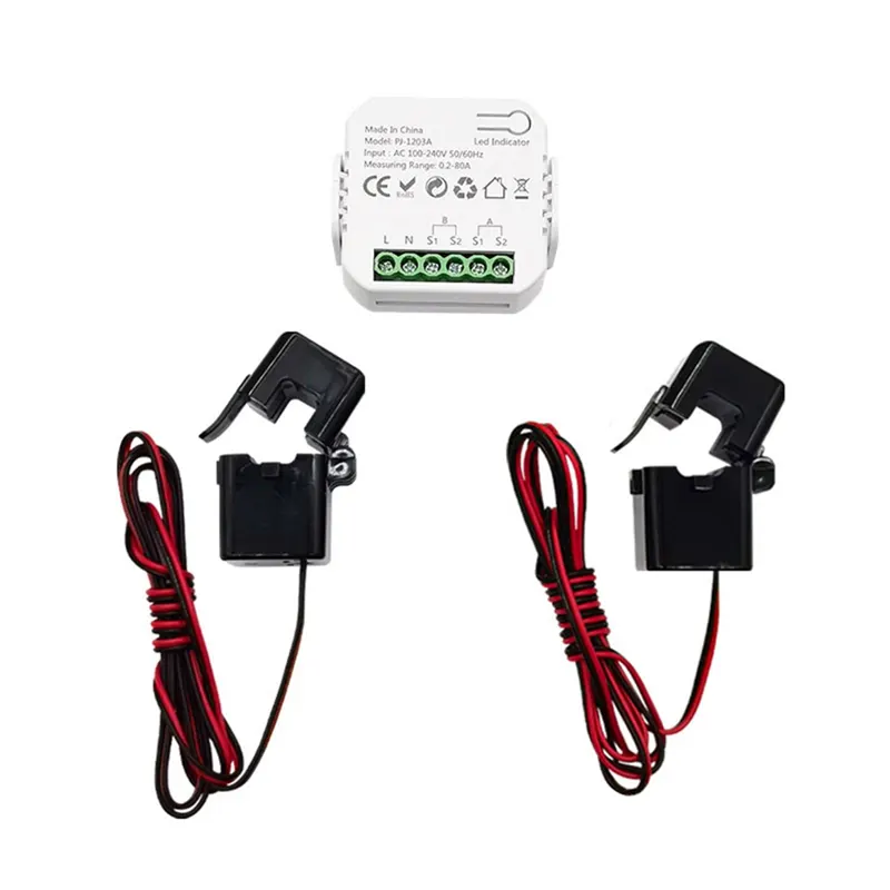 Tuya ZigBee Smart Energy Switch Power Voltage Current Meter Power Monitor APP Real-Time Power Statistics Consumption Querying 2CT