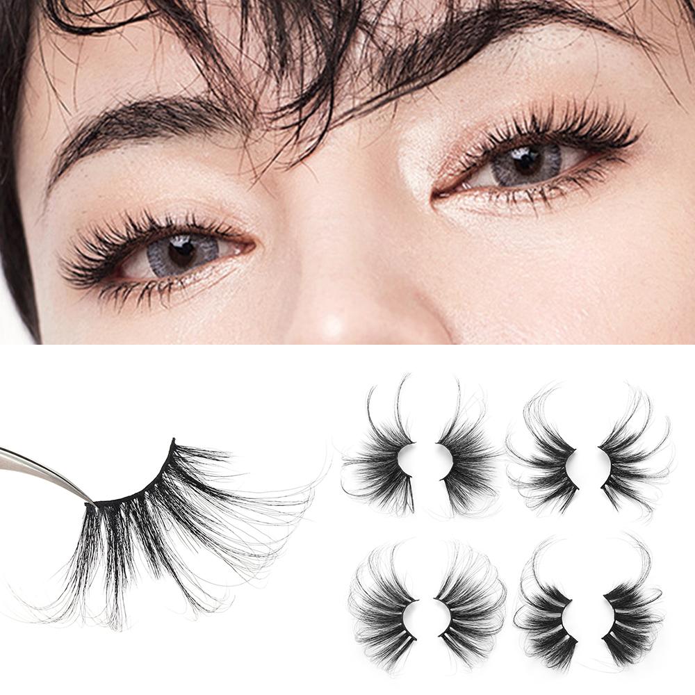 1 Pair 70mm Handmade Fluffies Super Long Dramatic 100% 3D Mink Hair False Eyelashes Lash Extension 70mm Lashes