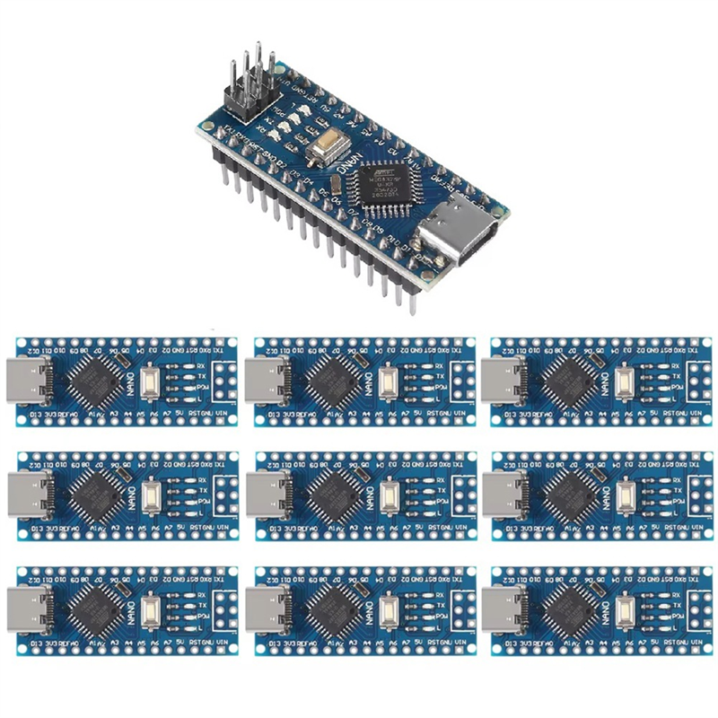 (GGBR) 10pcs for Nano V 3.0 Controller Compatible Board Module PCB Development Board TYPE-C USB NANO