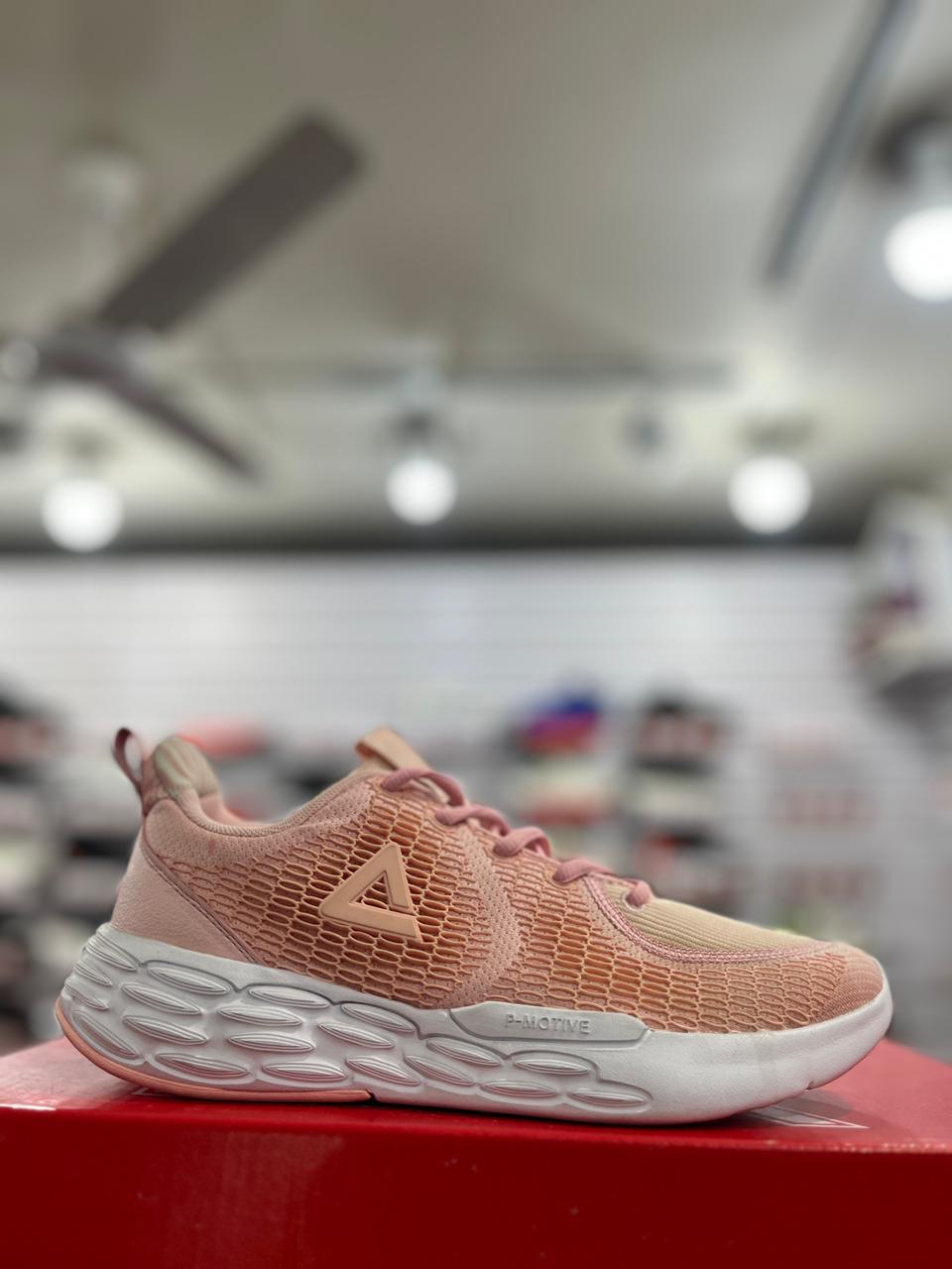 Peak pink white sport shose for women E01248H