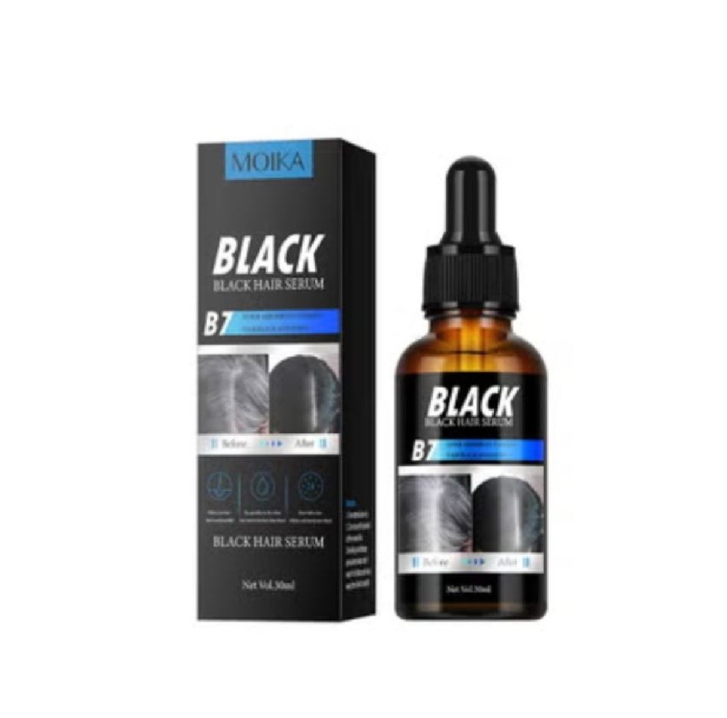 Black Hair Serum Makes Gray & White Hair To Black (For Both Men And Women) 30ml