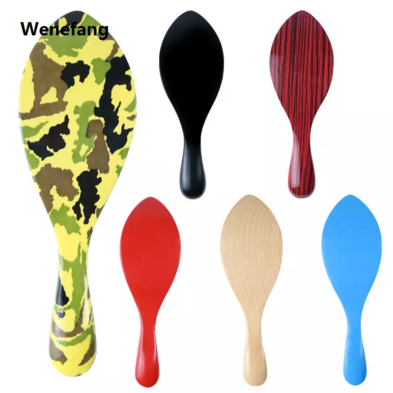 Wenefang Nylon Boar Bristle 360 Wave Brush Hair Beard Comb StylingTool for Man Medium Hardness Long Curved Handle Hairbrush