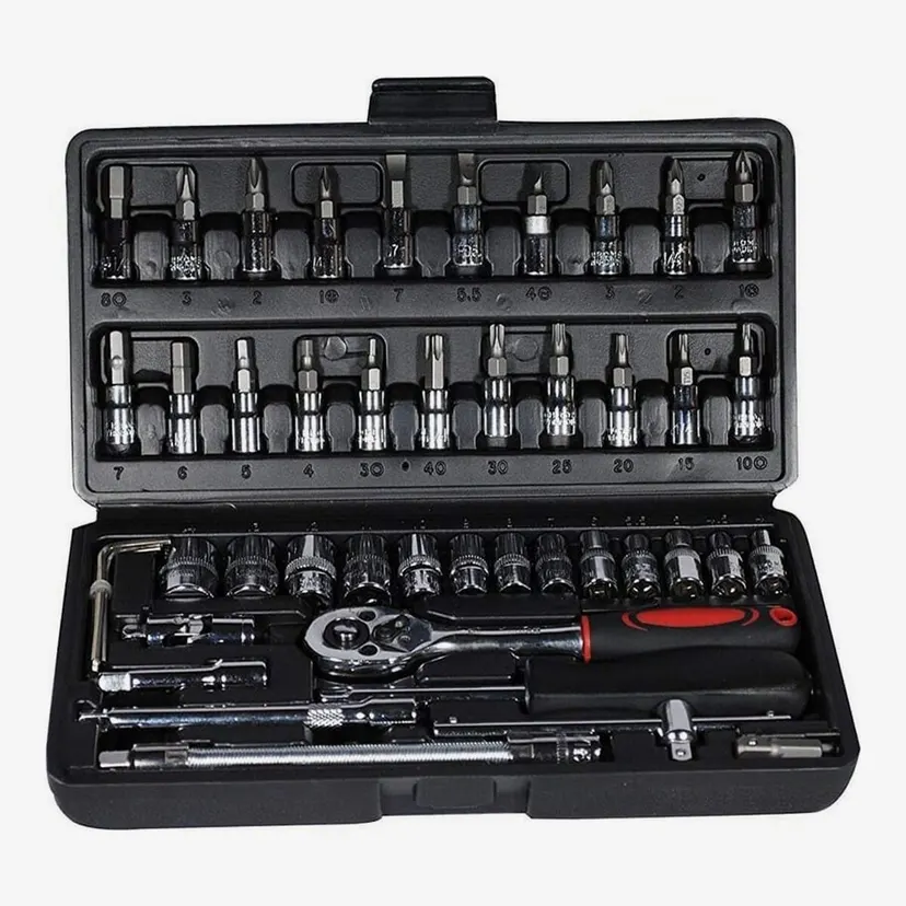 46 In 1 Piece Tool Kit and Screwdriver and Socket Set