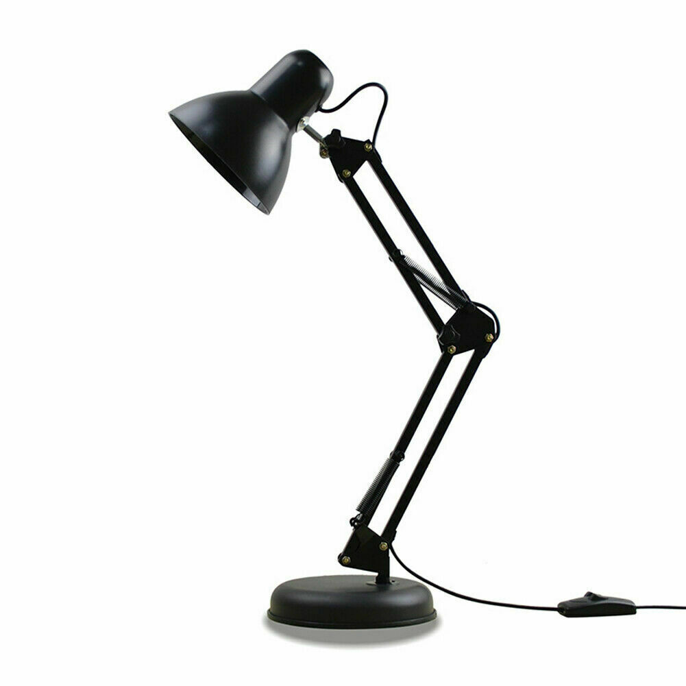 Adjustable, Flexible Metal Electric Table Lamp - Reading / Study Table Lamp, Free Table/Bed Conner Stand (Color Assorted)