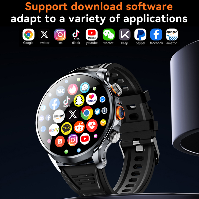 Wenefang 5G Full Netcom Android 9.0 4G Smart Watch 680*680 Amoled 1.95'' Screen Bargain price Display GPS WIFI HD Video Call 5MP Camera Smartwatch Mens