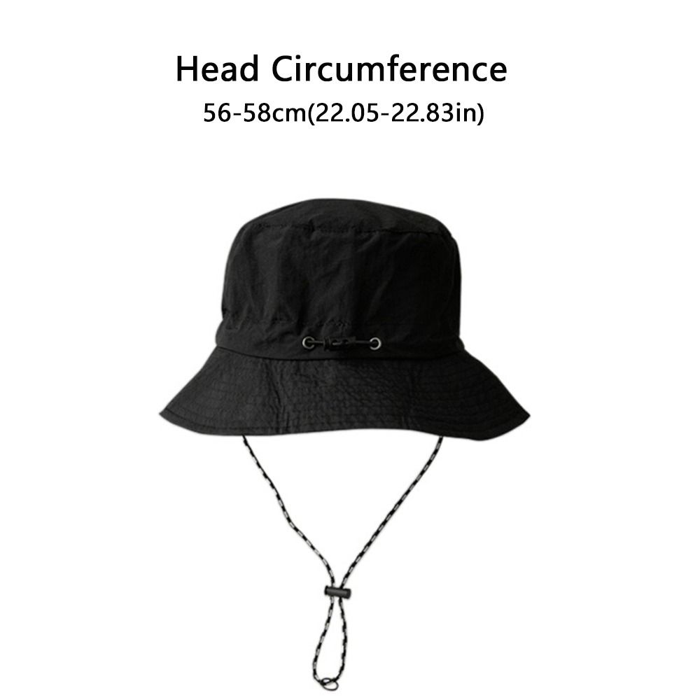 Mini Waterproof Foldable Bucket Hat Portable Wide Brim Fishing Hat Adjustable with Storage Bag Fisherman Cap Women