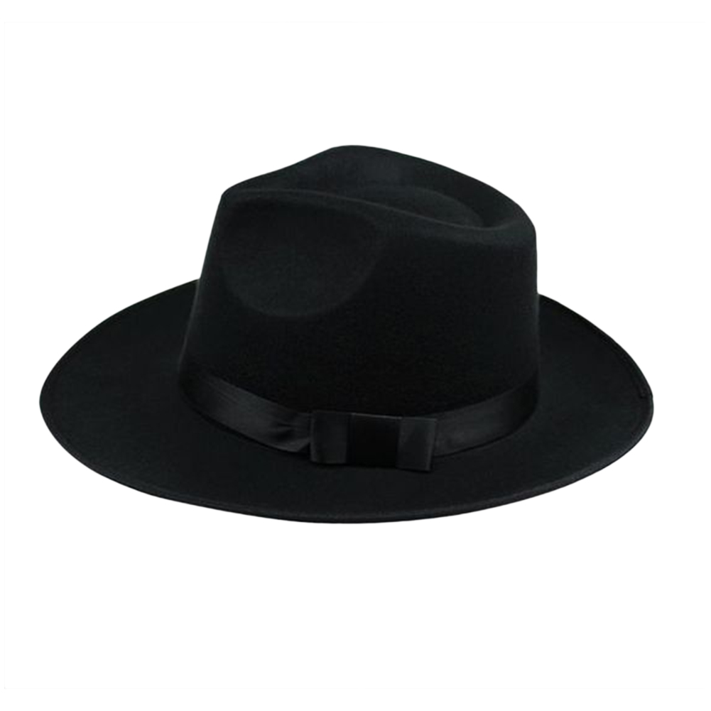 Yfashion men retro fedora hat casual wide brim breathable quick-drying sunshades parka Jazz hat color