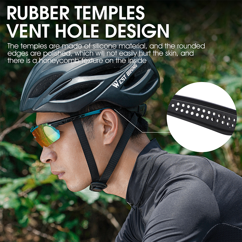 WEST BIKING HD Polarized Cycling Sunglasses UV400 Protection Bike MTB Road Bicycle Eyewear Men Women Outdoor Sport Goggles