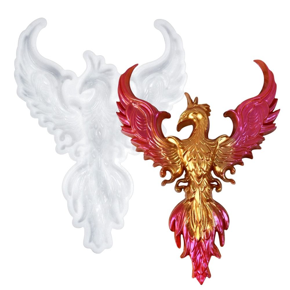 New Vampire Bat Owls Phoenix Silicone Resin Molds Wall Art Winged Girl 3D Animal Epoxy Resin Mold DIY Craft Demoldable Epoxy Thickened Deep Epoxy Molds Door Decor