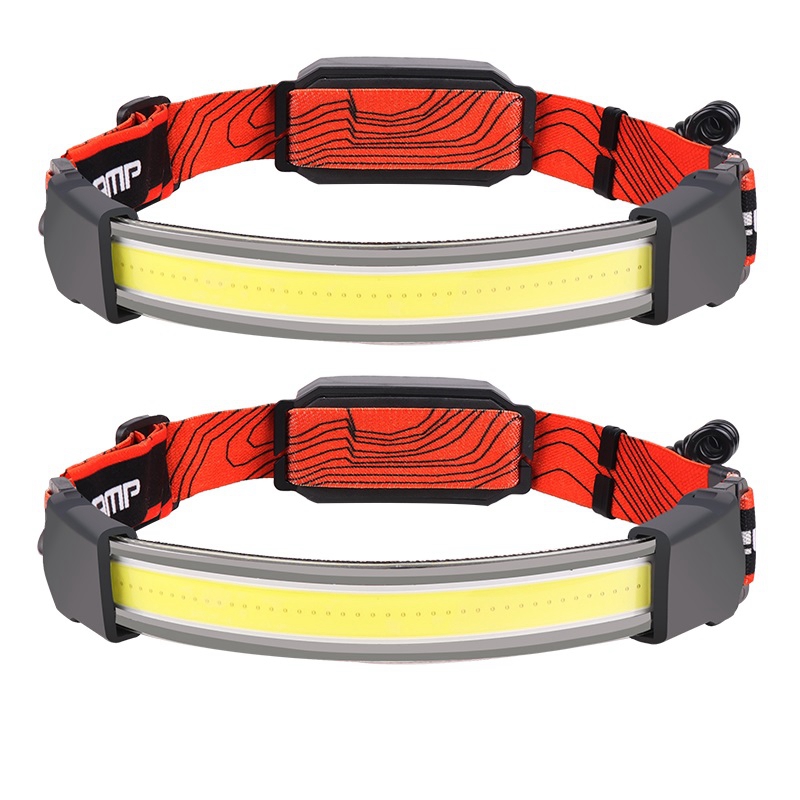 FORIDE 2Pcs Light Lamp,USB Rechargeable LED Torch,Adjustable COB Light Lamp for Fishing Running Camping