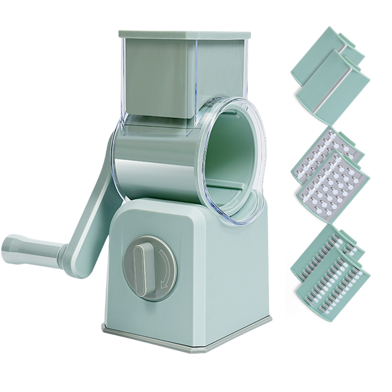1PCS Vegetable Cutter Slicer Manual Chopper Machine Garlic Potato Shredder Kitchen Multifunctional Drum Slicer