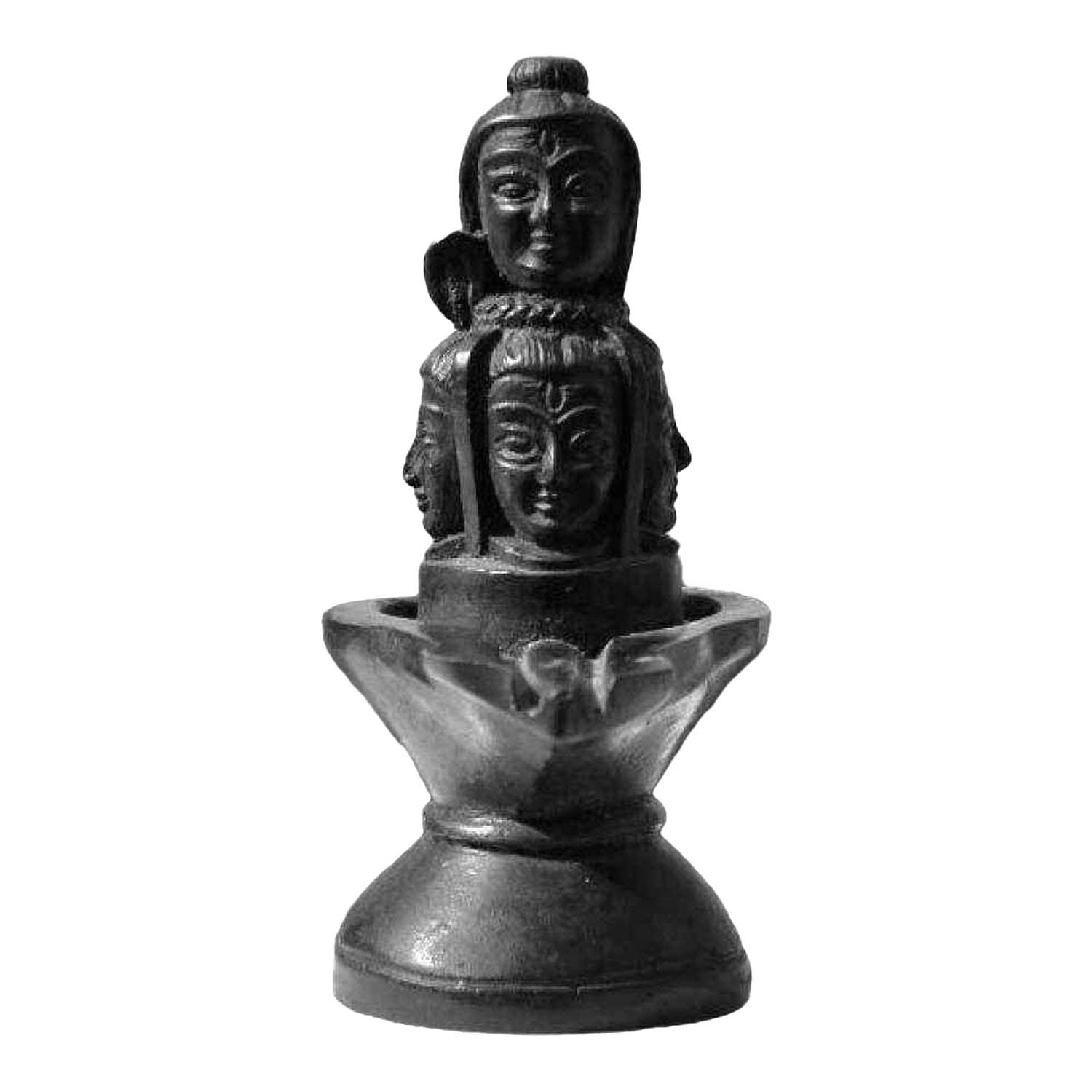 Unbreakable 5 Faces Panchmukhi Lord Shiva Statue Murti Lingam for Puja and Vastu Dosh Niwaran For Mandir Home Decoration 5 Inch Height
