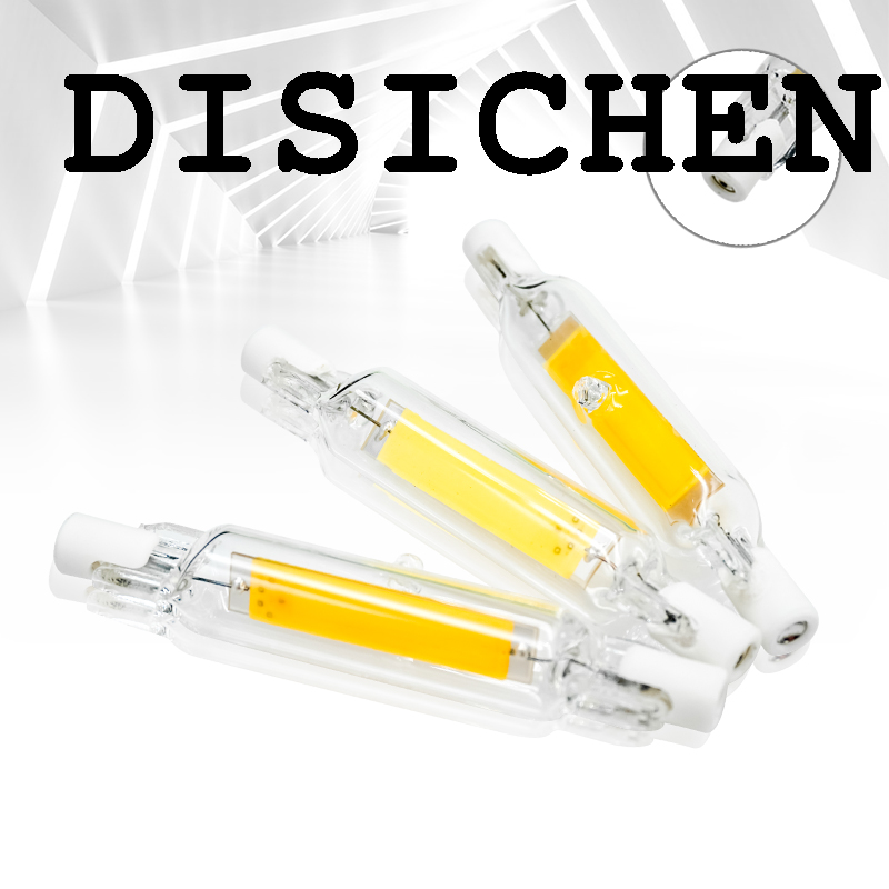 DISICHEN Portable LED R7s COB Glass Tube 5W 10W 20W Lampada LED Lamp 78mm 118mm J78 J118 Corn Light Bulb AC 220V 110V Home Replace Halogen Lamp