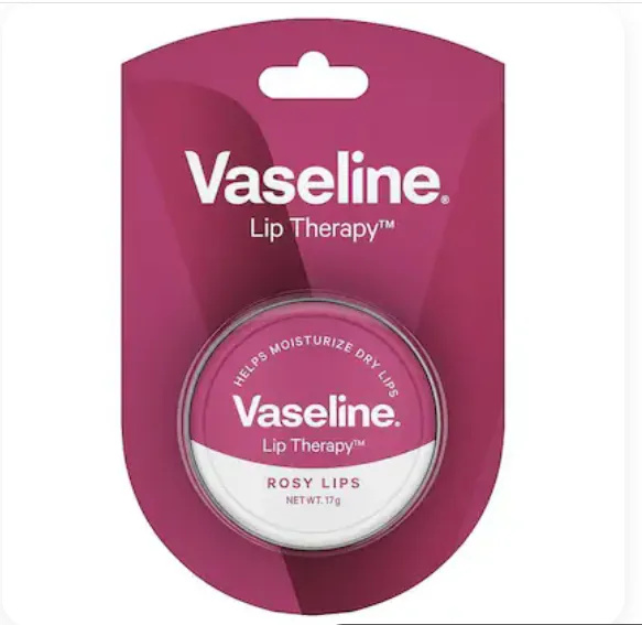 Vaseline Lip Therapy Rosy Lips | Provides Hydration Sheer Pink Tint & Glossy Shine 17GM Made In India
