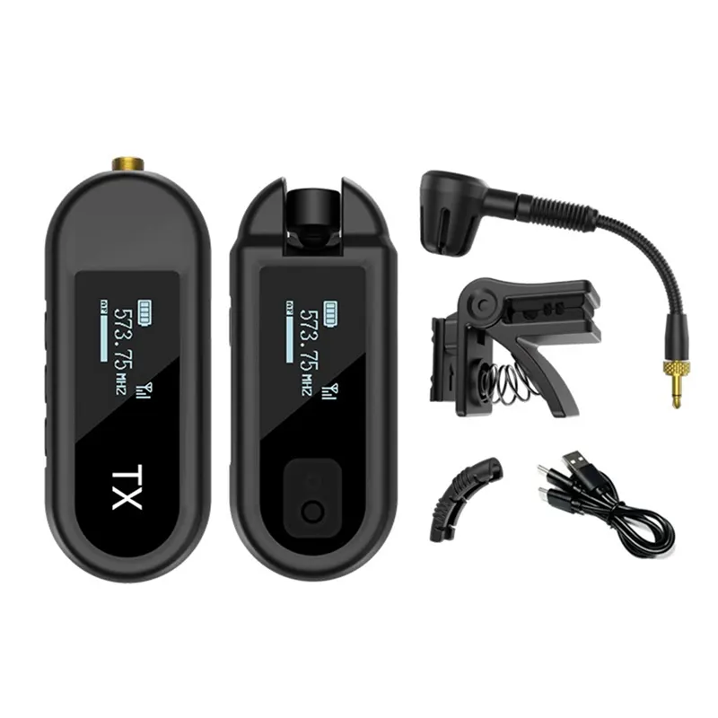 JAERBEE Saxophone Instrument Dedicated Wireless Microphone Outdoor Stage Small Microphone Instrument Wireless Clip Microphone