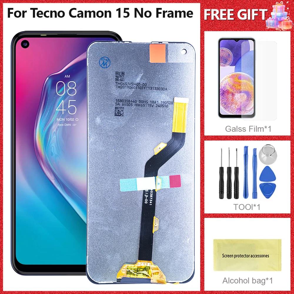 Clearance sale 6.6| Display For Tecno Camon 15 CD7 LCD Display Touch Screen Digitizer Assembly New Camon15 Repair Replacement