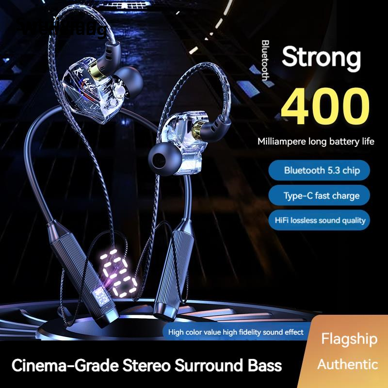 Wenefang Sutuiying 50H Play Time Wireless Headphones Stereo Surround Sound ENC Bluetooth New Luxury Earphone Neckband Earbuds Waterproof Sports Gamer Headsets