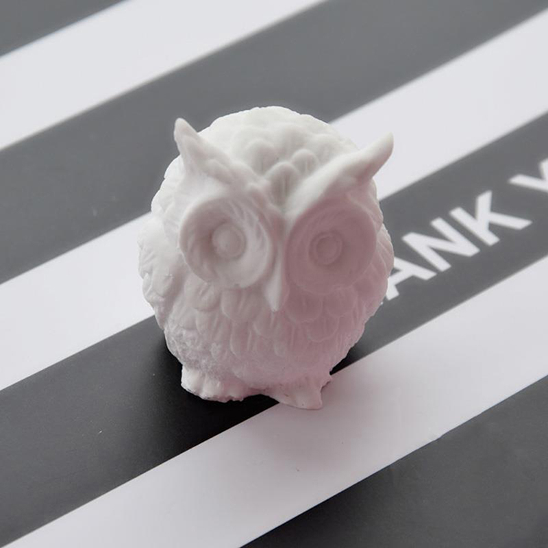 3D Owl Candle Mold Silicone Mold for Candle Making DIY Handmade Resin Molds DD7