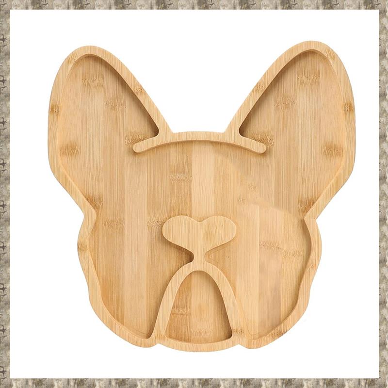 French Bulldog Cheese Board, 12Inch Frenchie Charcuterie Boards Extra Large Bamboo Funny Serving Tray Aperitif Platter