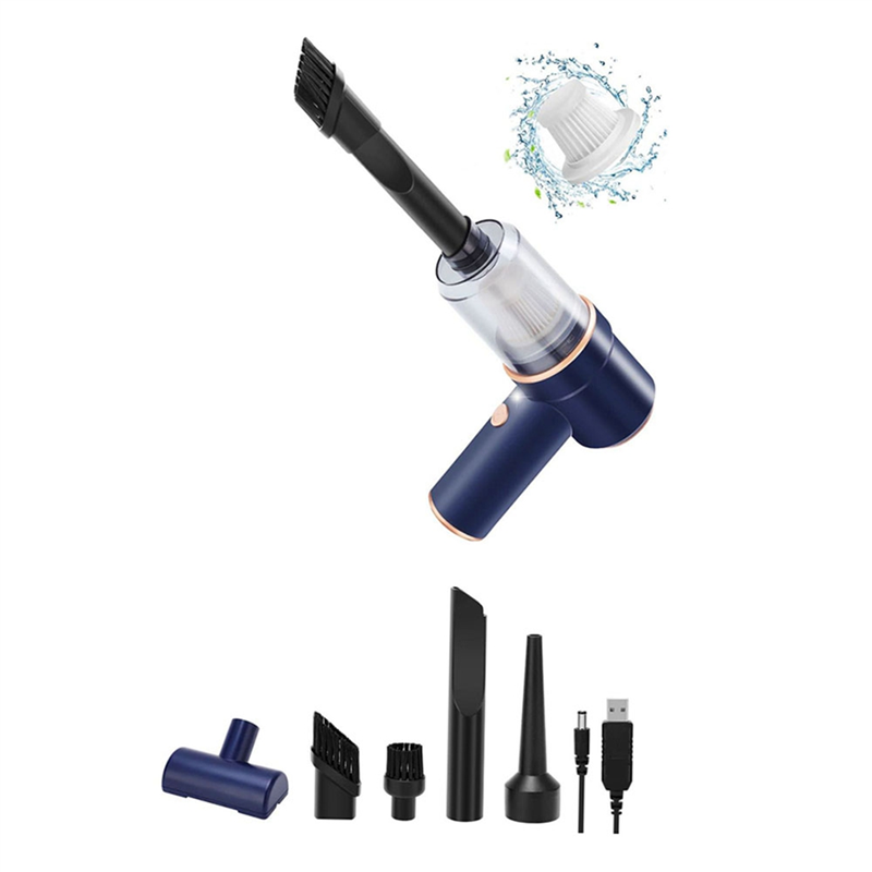 OYPFXMI Handheld Vacuum 8000Pa, Portable Hand-Held Cordless Vacuum Cleaner120W Rechargeable for Car, Home, Office, Pet