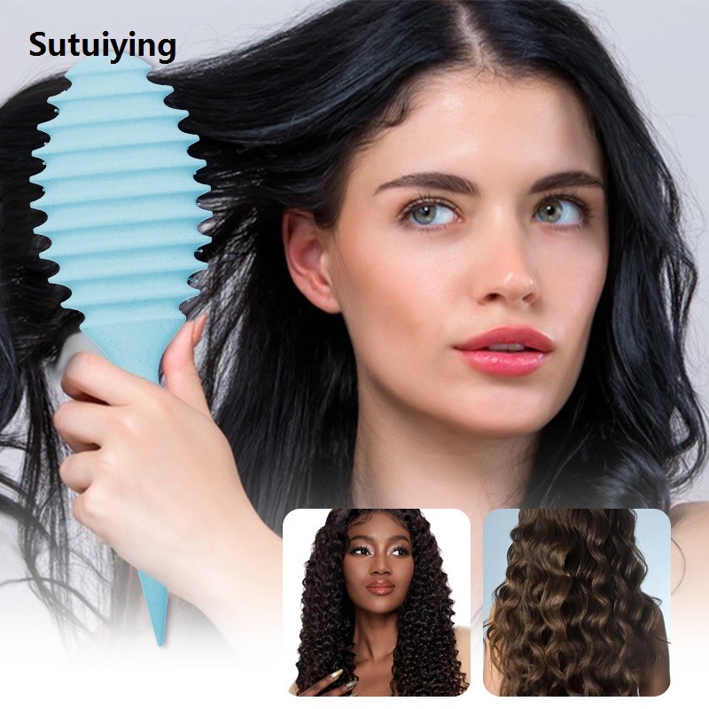Sutuiying Detangling Curly Styling Comb Boar Bristle Scalp Massage Professional Sales promotion Curly Hair Brush Tangled Barber Shop Hairdress Combs