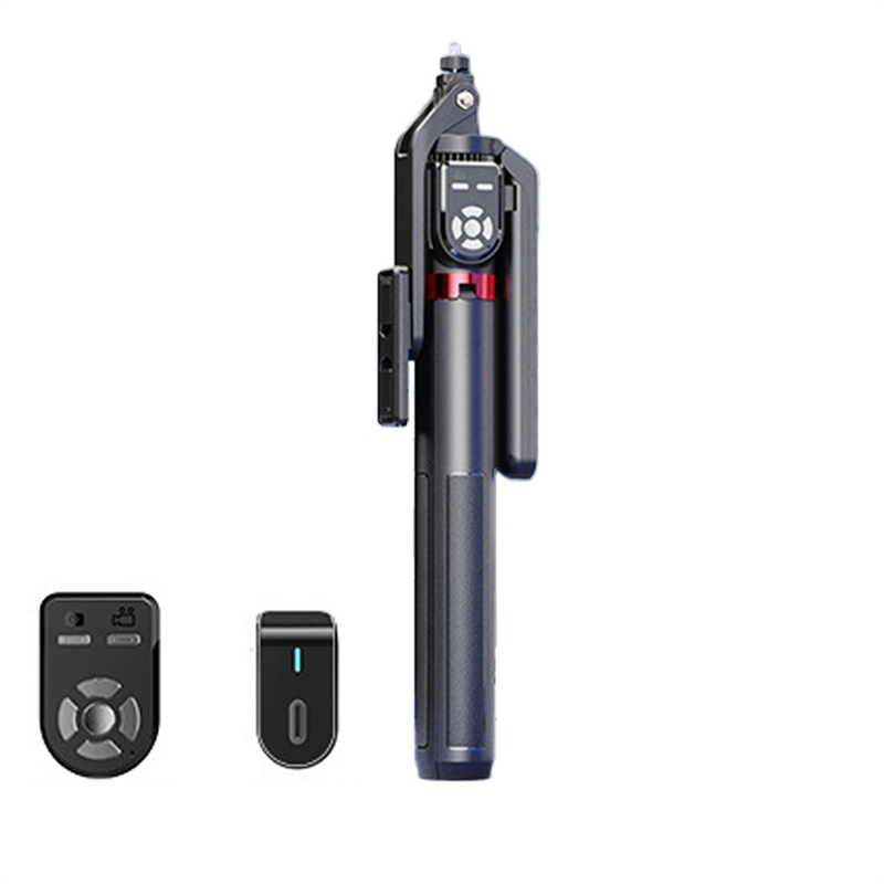 Four Legged Stand Stick Selfie Stick Tripod with Detachable Dual Bluetooth Remote Control