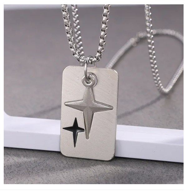 Kaira Store New Star Design 2025 Stylish,Fashionable Necklace,Pendant For Men