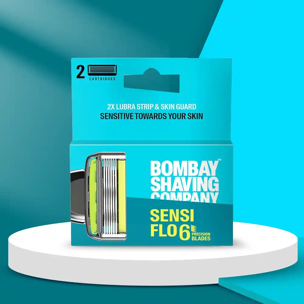 Bombay Shaving Company Sensi Flo 6 Cartage For Men | Pack of 2