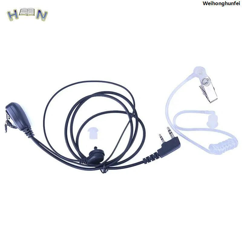 WeihonghunfeiSales promotion CB-BF5R-UVBaofengTYT is suitable for in-ear acoustic concealed PTT pin 2MIC tube headphones for Kenwood/888S radio accessories 2025 New