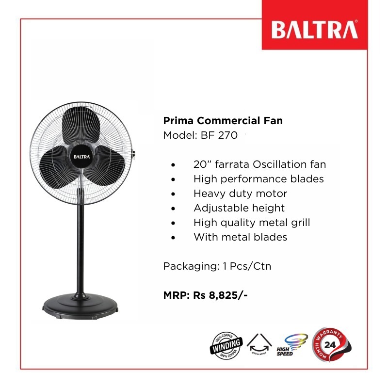 BALTRA - Prima Commercial Fan | Model: BF 270