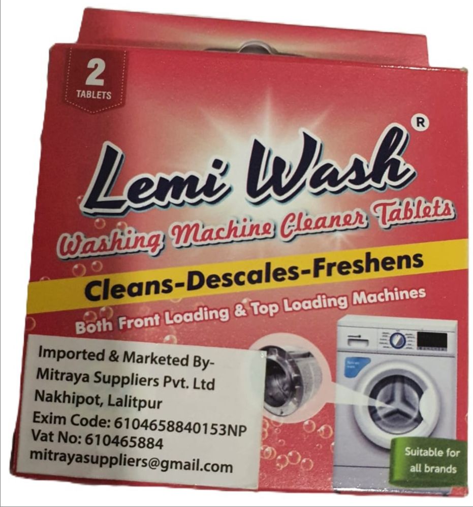 Washing Machine Cleaner 2 Tablets | Removes Foul Odour | Suitable for both Front Loading & Top Loading-Lemi Wash