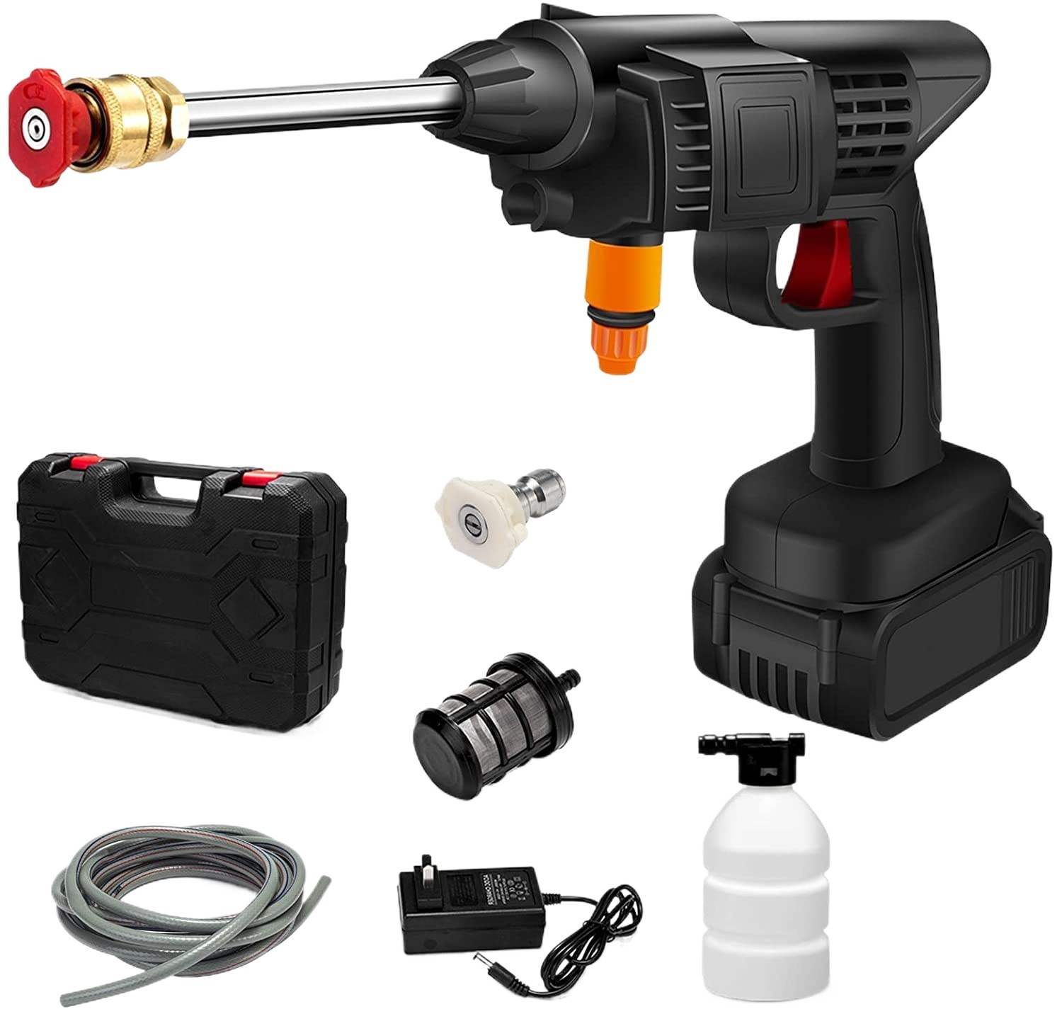 High Power Car Washing Guns Wireless Rechargeable Portable High-pressure Water Pump 48V