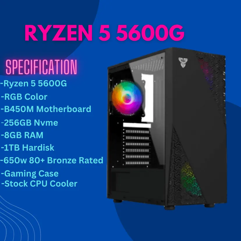 Ryzen 5 5600G with Integrated Graphics Gaming & Professional CPU Set