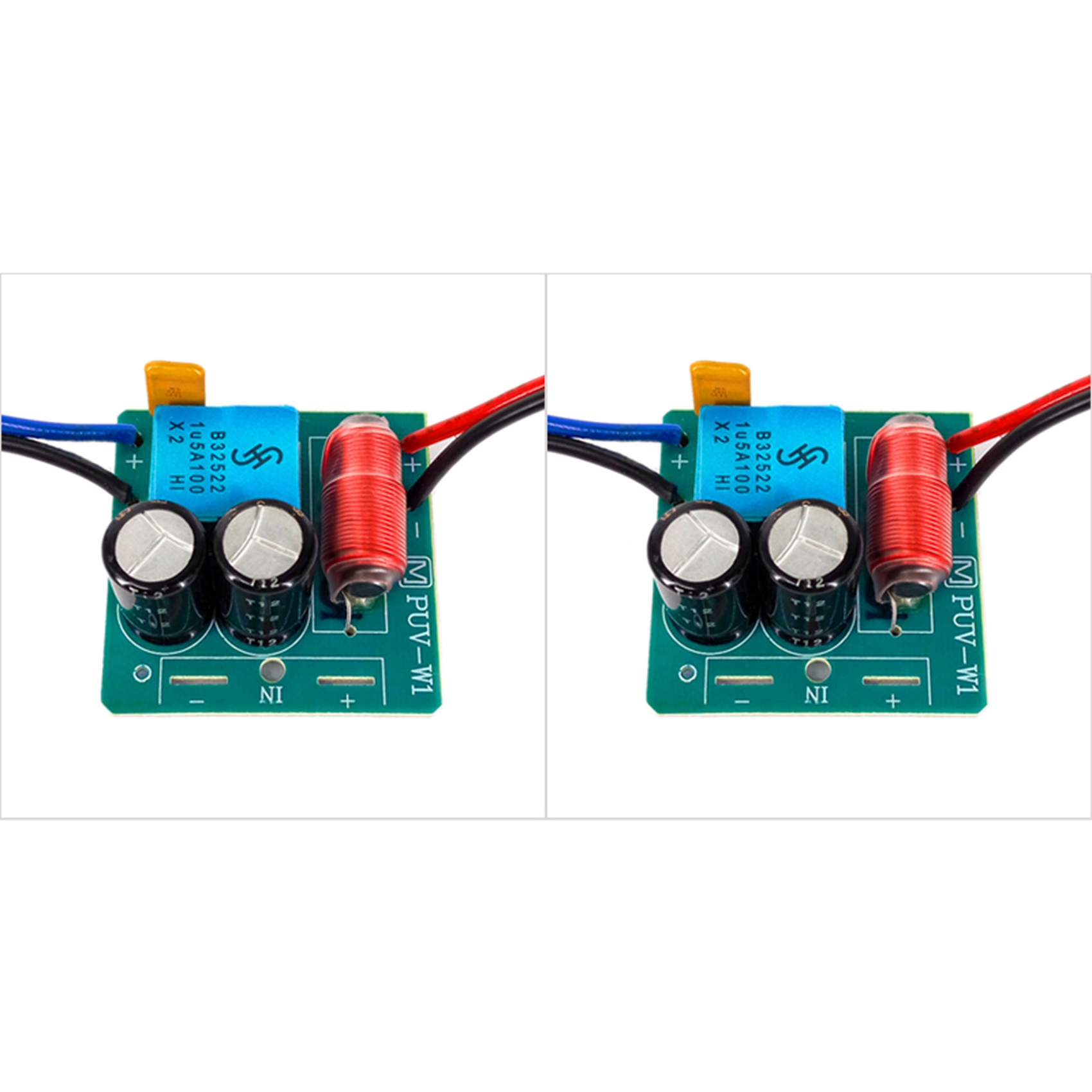 fasdaga 2X 60W 2 Way Audio Speaker Frequency Divider Treble Bass TWS 2 Unit Crossover Accessory