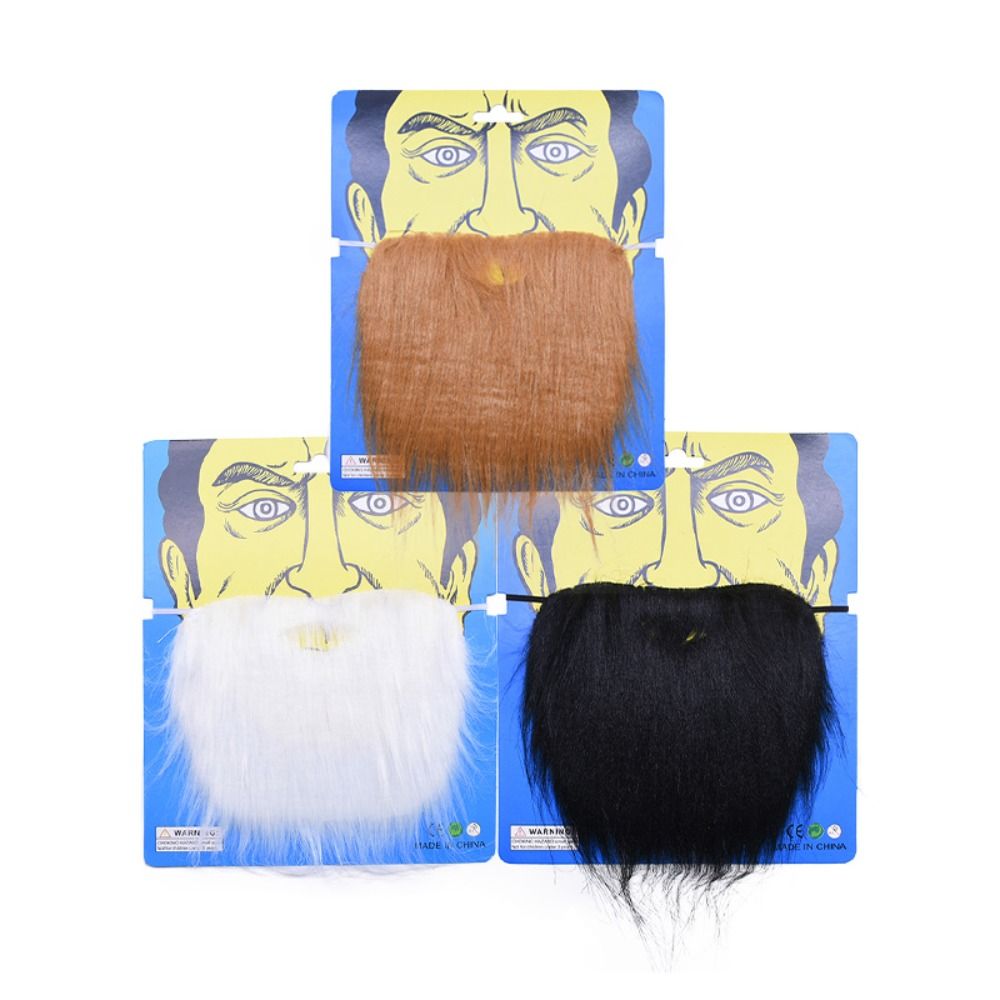 Cosplay Props Decoration Halloween Realistic Fake Beard Realistic Funny Halloween Fake Mustache Durable Vivid Prom