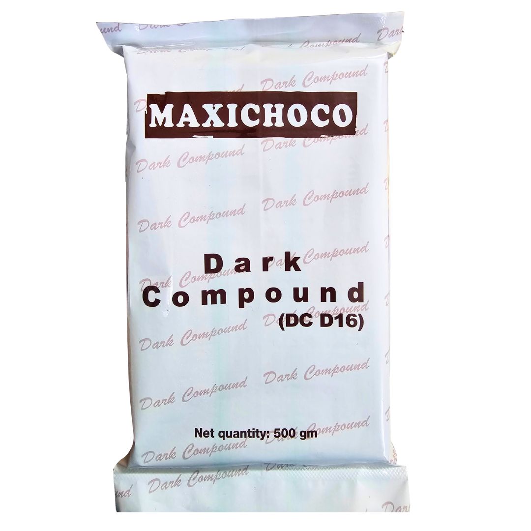 Bakers Creation Maxichoco Dark Compound D16 (Baking Chocolate Blocks/ Chocolate Compound)-500gm - image 1