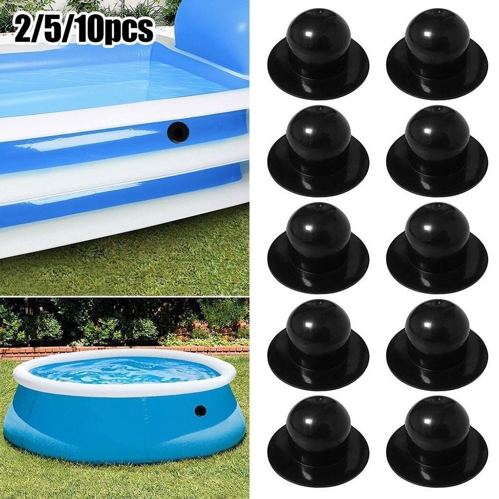 1/2/5Pcs New Replacement Parts Strainer Hole Plug For Intex Plastic Water Stopper Inflatable Swimming Pool Filter Pump Black Pool Wall Drain Plug