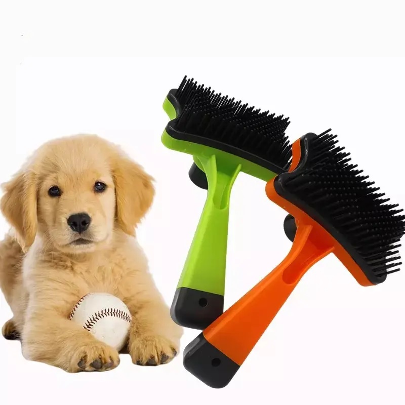 Pet Hair Removal Comb Dog Brush Self Cleaning Remove Hairs Slicker Comb For Cat Wool Brush Hair Remover Pets Cat Accessories