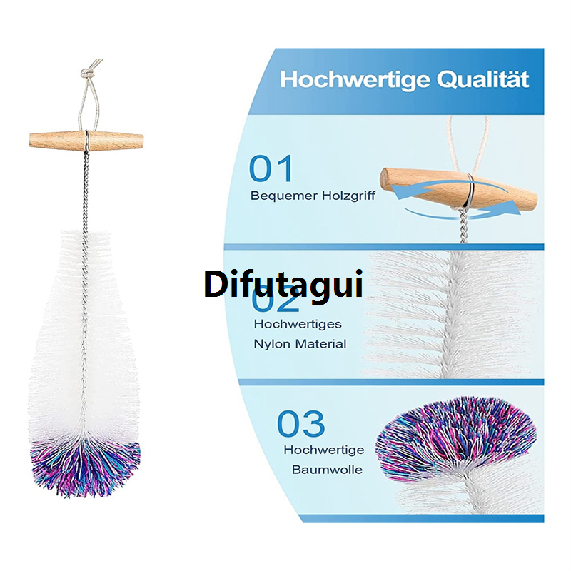 Difutagui White Cleaner Glass Bottle Pack Cleaning Brush 2 Bottle High Quality Cleaning Brushes, Sodastream Cleaning Bottle