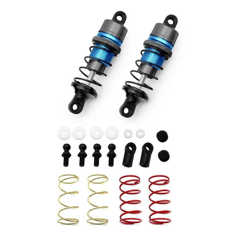 1 Pair of RC Shock Absorbers 1/10 Shock Absorbers RC Remote Control Car, Flat Running Drift Car (67mm) Blue